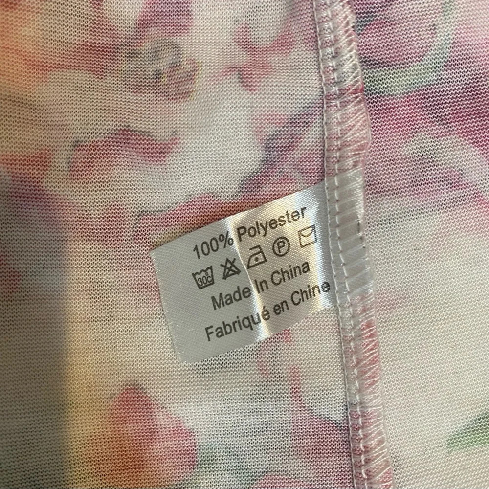 Show Me Your Mumu Pink Cream Pink Floral Robe Kimono Duster Garden of Bl… - Picture 14 of 14